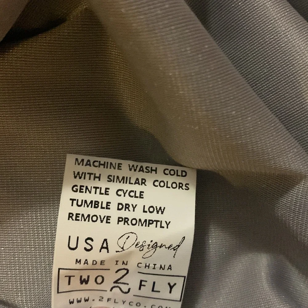 Champagne velour top, (L) turquoise snap buttons-2 Fly co. - Picture 6 of 6
